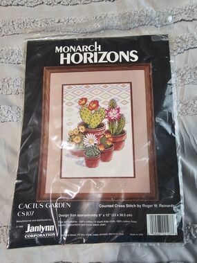Monarch Horizons "Cactus Garden" Counted Cross Stitch Pattern